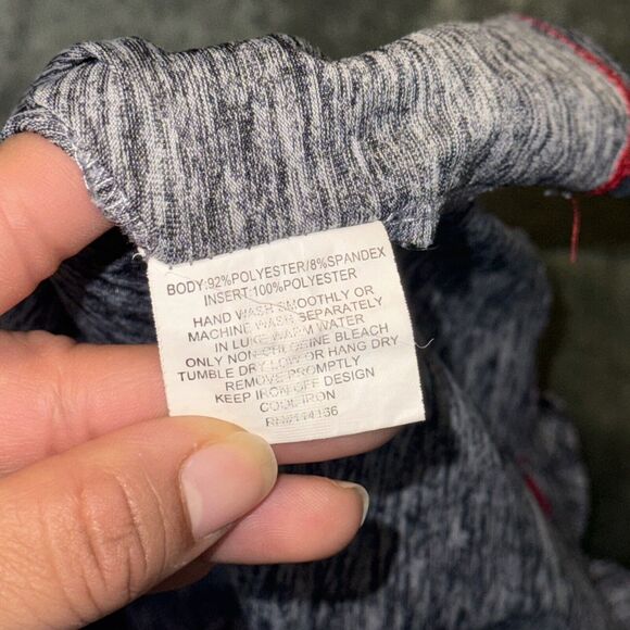 Colosseum University Wisconsin Shirt Women's XL Heather Gray Long Sleeve 1/4 Zip - Picture 7 of 8